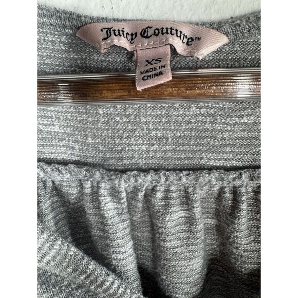 Juicy Couture‎ Women's Gray  V-Neck Cap Sleeve Shirt Size XS - Picture 3 of 7